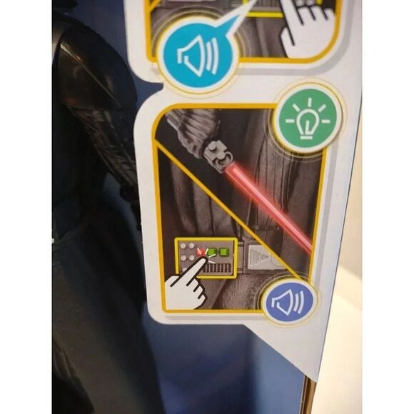 Star Wars DARTH VADER Action Figure Obi Wan Kenobi Galactic Action Interactive - Picture 7 of 16